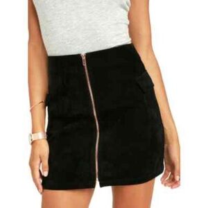 MINKPINK FEELIN IT SUEDE A LINE MINI SKIRT SZ SMALL